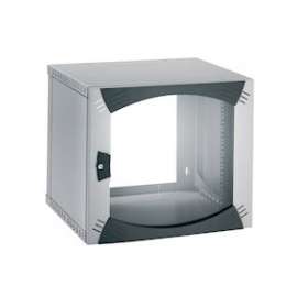 Actassi Coffret mural OPB 6U L600 P400 châssis fixe 19P - porte vitrée - R7035|Schneider Electric-SCHNSYOPB6U5F