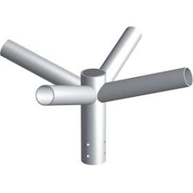 Quadruple crossette KC en aluminium émerisé, 0.50m, 5 degrés pour fût 60 mm|Petitjean-PTJ7507304181