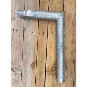 Simple crossette KC acier galvanisé, 0.50m, 15 degrés pour fût BM RC, avec vis|Petitjean-PTJ144189