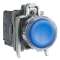 Harmony XB4 - poussoir lumineux LED - 1F+1O - bleu - D22 - 110VAC|Schneider Electric-SCHXB4BW36G5