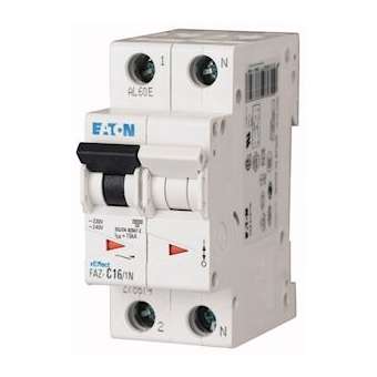 Disjoncteur modulaire, 2A, 1Np, courbe D|Eaton industries-EONFAZ-D2-1N