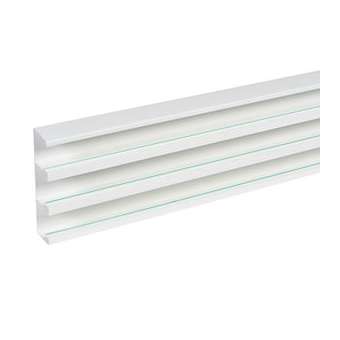 Goulotte Logix 45-190x50-3 compartiments-2m-Livré sans couvercle-PVC Blanc Artic|Planet wattohm-PLW68036