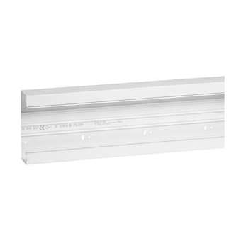 Goulotte Logix Universel-160x50mm-1 compartiment-Sans couvercle-PVC Blanc Artic|Planet wattohm-PLW48011