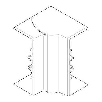Angle intérieur variable 80DEGà 120DEG-Pour goulotte Logix, Logix ZH 190x50mm-Bl|Planet wattohm-PLW48018