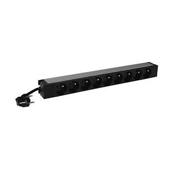 PDU 19pouces LCS³ 1U équipé de 9 prises 2P+T - cordon 3m avec fiche 2P+T 16A|Legrand-LEG646810