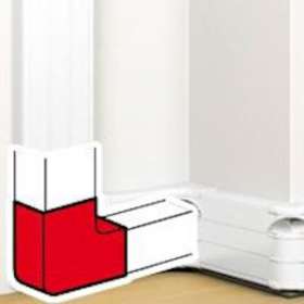 Angle plat 90DEG pour goulotte à clippage direct Mosaic 50x180mm - blanc|Legrand-LEG075646