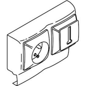 Prise 2P+T + prise téléphone saillie Keva - Pour moulure Keva hauteur 12mm-Blanc|Planet wattohm-PLW11933
