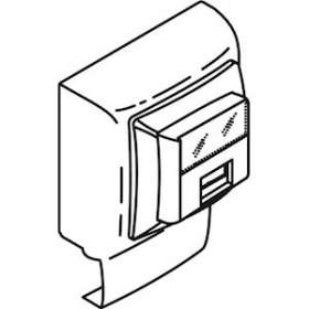 Prise RJ45 saillie Keva - Cat.5e FTP-Pour moulures Keva hauteur 15mm-Blanc Artic|Planet wattohm-PLW11946