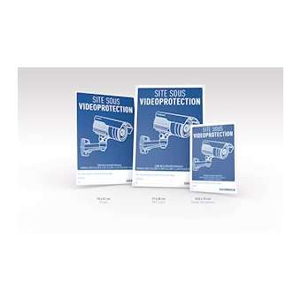 Pack de 3 autocollants pour zone sous vidéo protection|Gigamedia-GGMCAMSTICKER3