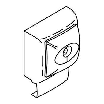 Prise TV simple saillie Keva - Mâle - Pour moulures Keva 22x12mm-PVC-Blanc Artic|Planet wattohm-PLW11917