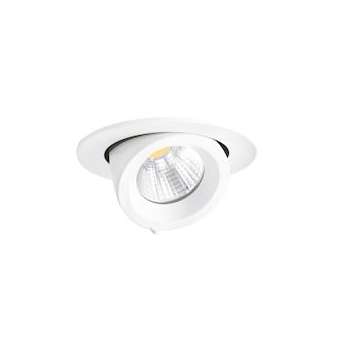 RANDY 1 - Downlight rond, orientable, blanc, 50DEG, LED intég 13W 3000K 1200lm|Aric-ARI50778