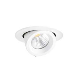 RANDY 1 - Downlight rond, orientable, blanc, 50DEG, LED intég 13W 3000K 1200lm|Aric-ARI50778