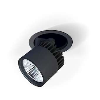 meteor flip projecteur encastré noir LED LO 3000K 19,5W 2587lm 15DEG|Planlicht-AH4S03E180-SWSWC1830L11