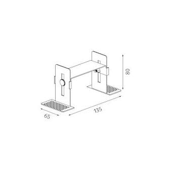 pure3 fixation pour montage encastré (par paires) pour profilé direct - hauteur|Planlicht-AH4P33-MOB-F-2