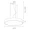 lili suspension blanc 0330mm LED LO 4000K 11W 879lm DALI|Planlicht-AH4F50H033-9016C1840L3M