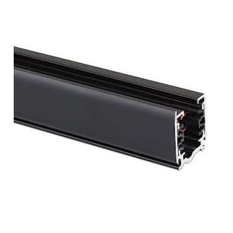 Rail d'éclairage triphasé saillie 2M noir|Aurora-ABIMLXTS420N