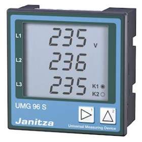 Centrale de mesure UMG 96S tétra principales grandeurs électriques et harmonique|Polier ingenierie-POI5213009