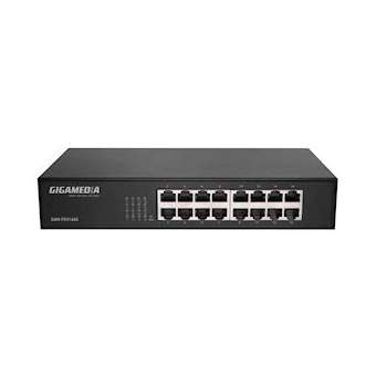 Switch non-manageable 16 ports 10/100Base-TX - Rackable|Gigamedia-GGMFES1602