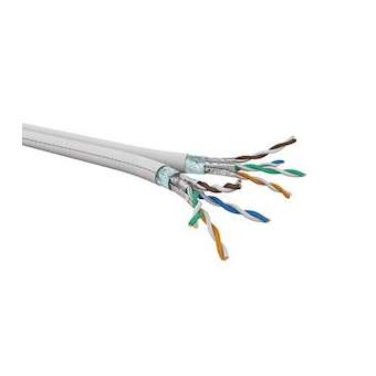 Câble CAT6A 2X4 paires AWG23 F/FTP LSOH Dca, Blanc (touret de 500 m)|Gigamedia-GGMC6AFF2X4ZHT5