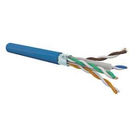 Câble CAT6 4 paires AWG24 F/UTP LSOH Dca, Bleu (couronne de 100 m)|Gigamedia-GGMC6F4PZHC1