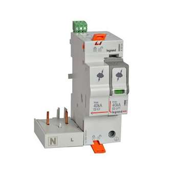 Bloc parafoudre adaptable typeT2 Imax 40kA/pôle - 1P+N 320V~ - 4 modules|Legrand-LEG412264