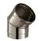 ELEM.COUDE 45DEG+ COLLIER 0:130 Non Peint EC 45-130 SL|Poujoulat-PJT361300219999