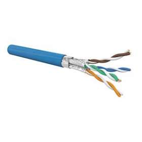 Câble CAT6A 4 paires AWG23 F/FTP LSOH Dca, Bleu (touret de 500 m)|Gigamedia-GGMC6AFF4PDBET5