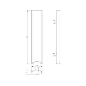 Cache tuyauterie pour douche temporisée DL800s - 700 mm|Presto-PSR27830