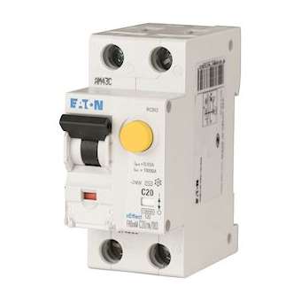 Disj. diff. FRBmM 30mA, cbe D, 1P+N, Type AC,20A|Eaton industries-EONFRBMM-D20-1N-003