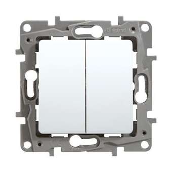 Double va-et-vient Niloé 10AX 250V~ - finition Pur|Legrand-LEG664702