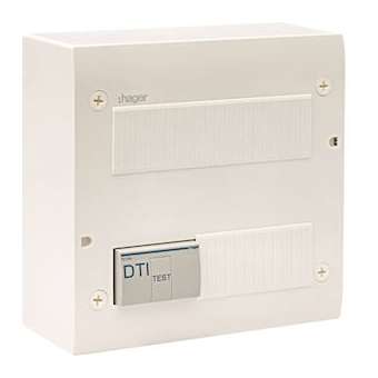 Coffret de communication éco 8xRJ45 Grade 2TV|Hager-HAGTN306