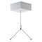 ZSPT2ZE 120, filin de suspension trapézoïdal, baldaquin rectangulaire blanc 1,5m|Ridi-RII0202895