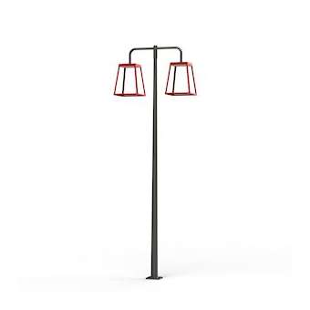Lampiok 4 N° 5 led 35w 4000DEGk opale Rouge tomate 110|Roger Pradier-PRR175220110