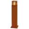 RUSTY 70, borne extérieure, fonte rouillée, E27, 11W max, IP55|SLV-DC5229421
