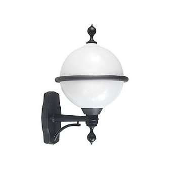 TERMO - Applique Mur Ext. IP44 IK02, noir, E27 60W max., lampe non incl.|Aric-ARI1945