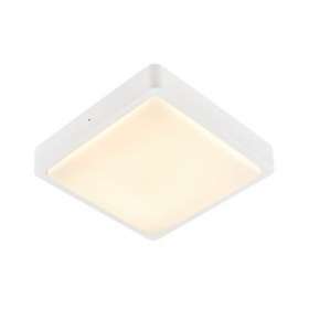 AINOS, applique et plafonnier ext, carré, blanc, LED 17W, 3000K/4000K, IP65|SLV-DC51003449