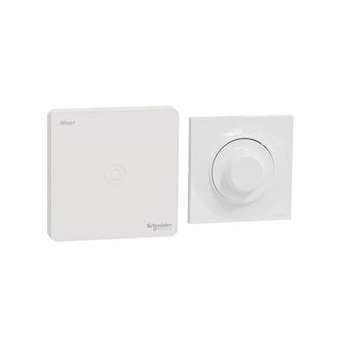Wiser - Kit éclairage- variateur rotatif odace + passerelle + plaque styl blc 1P|Schneider Electric-SCHCCTFR5201
