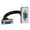 Prise HD 15 femelle préconnectorisée Mosaic 1 module - alu|Legrand-LEG079377