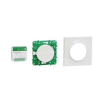 Kit Odace SFSP actionneur micro + Interrupteur + plaque style blanc|Schneider Electric-SCHS520192K