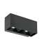 Klay - Applique LED double IP65 240V 18W 840 réglable haut/bas NO|Aurora-ABIENWL18BLK40