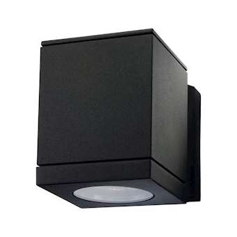 ECHO applique murale cubique noir GU10 classe II IP54|Sg lighting-NOL614680