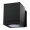 ECHO applique murale cubique noir GU10 classe II IP54|Sg lighting-NOL614680
