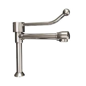 Robinet monotrou sur plage à bec haut fixe Lg 160 mm H 126 mm|Sanifirst-SAN75179