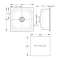 Cuve ceramique 300x 300mm avec grille de fond|Sanifirst-SAN76217