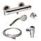 Kit de douche avec mitigeur thermostatique et accessoires|Sanifirst-SAN75107