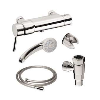 Kit de douche avec mitigeur thermostatique Mastermix|Sanifirst-SAN75113