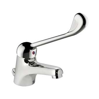 Mitigeur de lavabo bec fixe h 53,5 mm commande coude avec vidage|Sanifirst-SAN75614