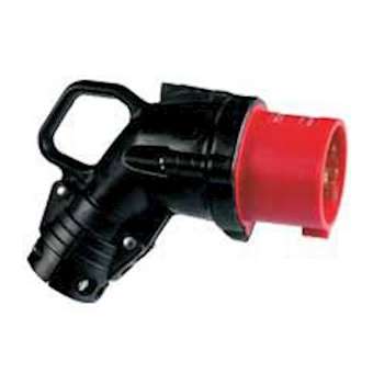 Fiche mobile coudée Hypra IP44 63A - 380V~ à 415V~ - 3P+N+T - caoutchouc|Legrand-LEG053864