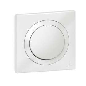 Interrupteur ou va-et-vient dooxie IP44 10AX livré avec plaque carrée blanche|Legrand-LEG600013