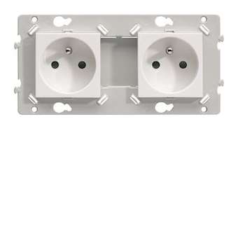 Essensya prise de courant de courant double 2P+T|Hager-HAGWE122